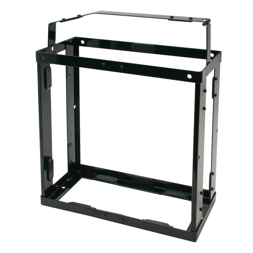 Robuste Fahrzeughalterung für 10 l & 20 l Benzinkanister aus Stahlblech – ideal für Feuerwehr, Offroad & Gewerbe. Jetzt bei Medasi.shop bestellen!