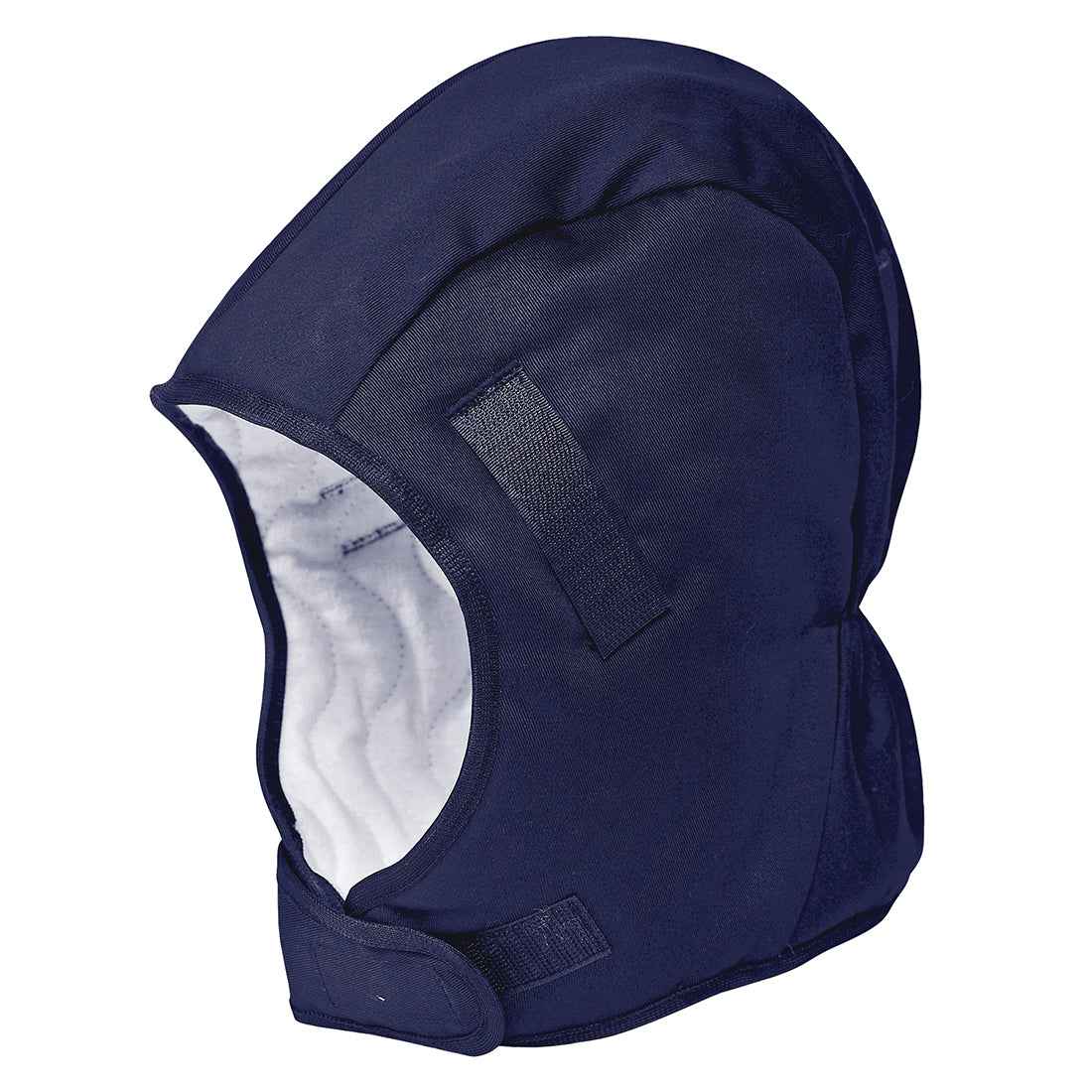 Helm Winterfutter Schwarz kaufen – Für alle Helme geeignet. Dunkelblaues, isolierendes Winterfutter mit Klettverschluss für Helme im Arbeitsschutz.