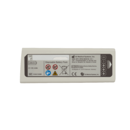 CU Medical i-PAD SP1/Medical ECONET AED ME-PAD Batterie für Defibrillatoren mit 12V 4,2Ah, passend für Notfallmedizin und Erste Hilfe.