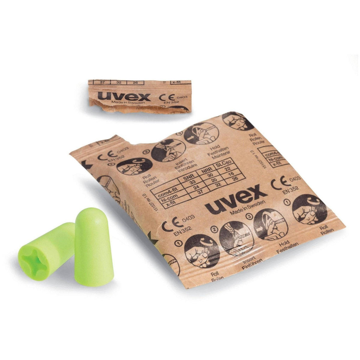 Gehörschutzstöpsel uvex whisper mit Kordel SNR 23 dB 50 Paar paarweise in Minibox - Medasi.shop - 2111201uvex