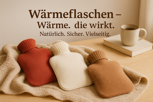 Wärmflaschen – Wärme, die wirkt. Natürlich. Sicher. Vielseitig.