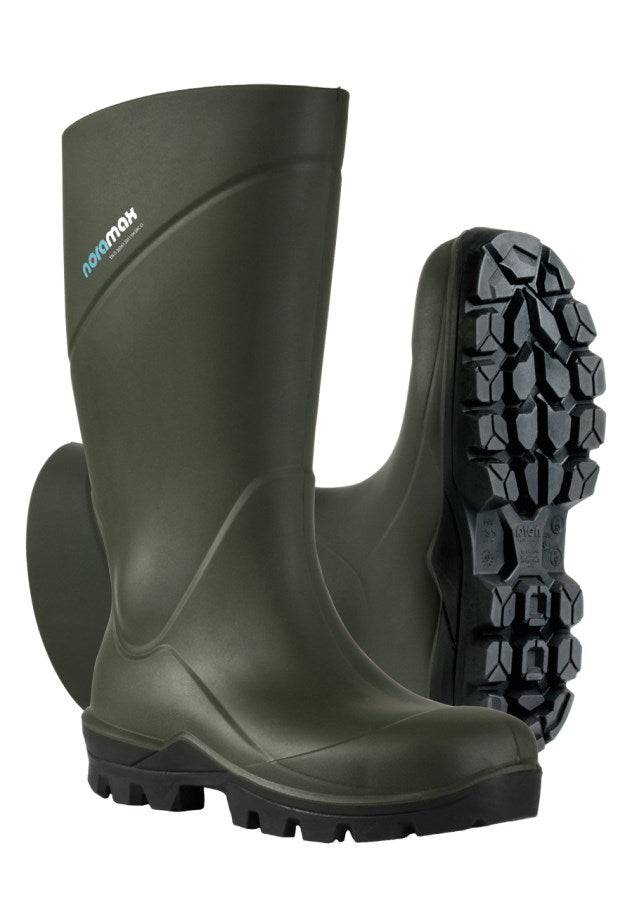 Arbeitsstiefel NORAMAX Non Safety in Olivgrün mit robuster Profilsohle, ideal für Arbeiten bis -20 °C in Industrie und Handwerk.