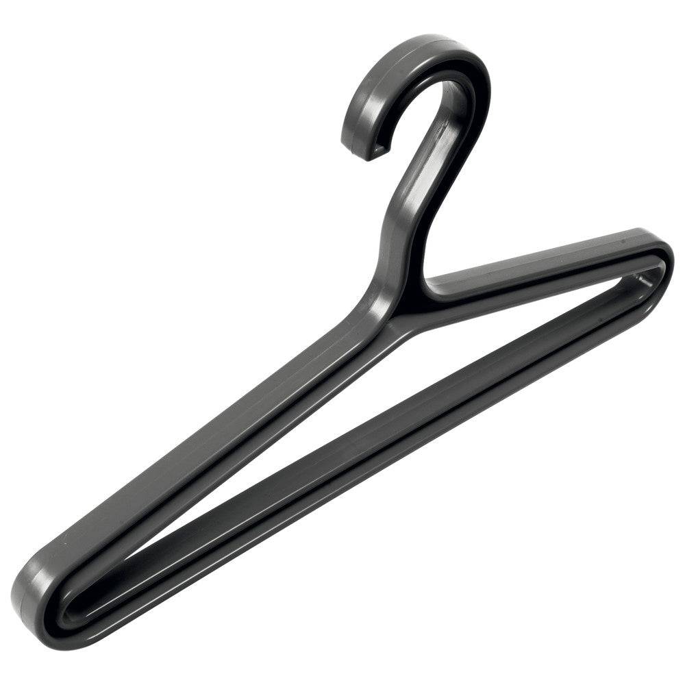 Kleiderbügel Super Hanger UK – Starker & Vielseitiger Bügel in Schwarz für schwere Kleidung bis 22,5kg. Ideal für Arbeits- und Einsatzkleidung.