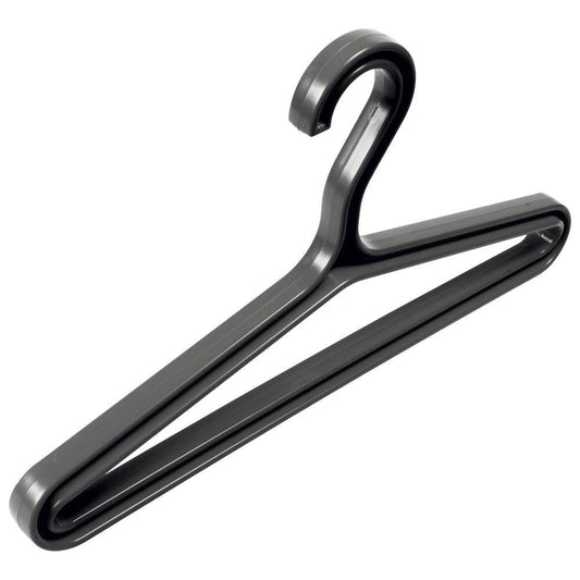 Kleiderbügel Super Hanger UK – Starker & Vielseitiger Bügel in Schwarz für schwere Kleidung bis 22,5kg. Ideal für Arbeits- und Einsatzkleidung.