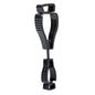 Schwarzer Handschuhclip A002 mit 20cm Klaue, metallfrei und nichtleitend, ideal für Arbeitsschutz im industriellen Einsatz.