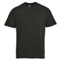 Schwarzes T-Shirt Turin Premium B195 Portwest aus 100 % Baumwolle (195 g/m²), robustes Basic für Arbeitskleidung im professionellen Bereich.