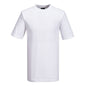 Weißes T-Shirt Turin Premium B195 Portwest aus 100 % Baumwolle (195 g/m²), klassisches Design für vielseitige Einsatzbereiche im Beruf.