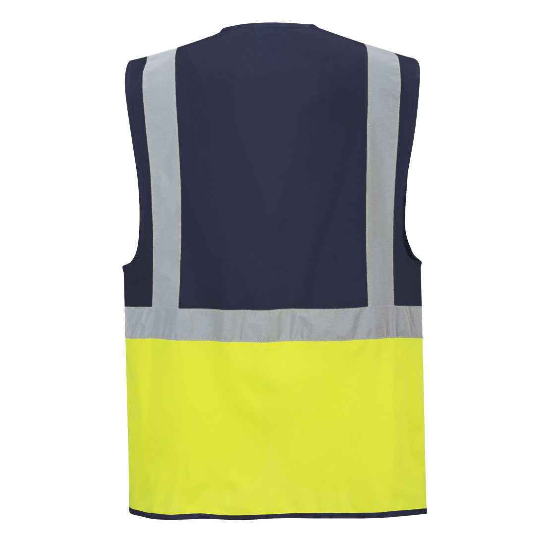 Rote Warnweste mit Reflexstreifen, 7 Taschen, EN ISO 20471, Portwest