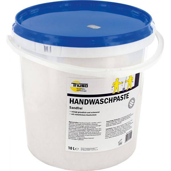 TRIUSO Handwaschpaste 10 l Eimer – phosphatfrei, sandfrei und hautschonend. Effektiver Handreiniger für Haushalt und Werkstatt.