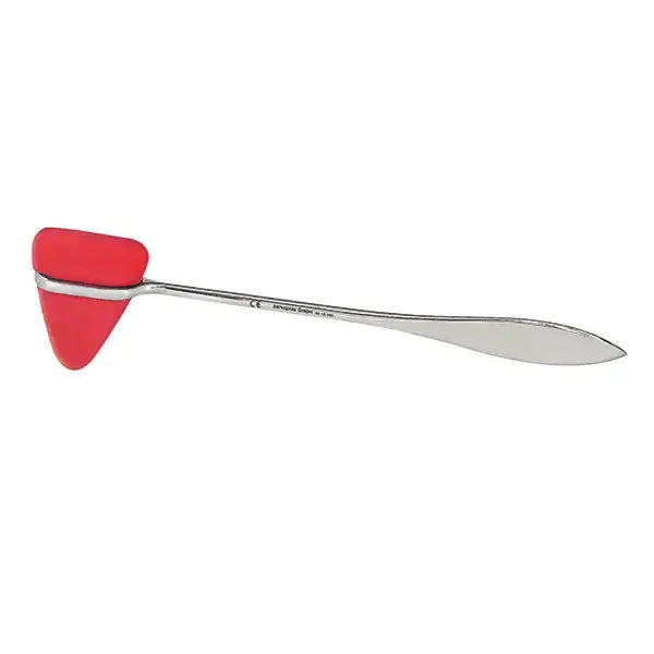 Reflexhammer Taylor mit rotem Gummikopf für zuverlässige Reflexprüfung. Geeignet für den professionellen Einsatz in der Neurologie.
