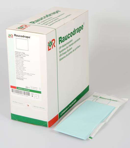 Raucodrape OP-Abdecktuch 2-lagig steril in Einzelverpackung und Originalkarton, ideal für den Einsatz im OP-Bereich. Jetzt OP-Abdecktücher kaufen.