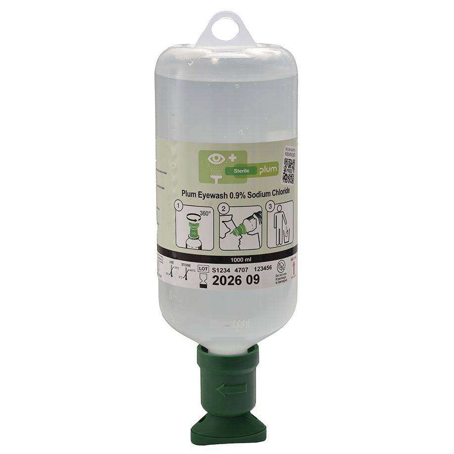 Augenspülflasche Plum 1000 ml (0,9 % Natriumchloridlösung) - Medasi.shop - PZN - 03099111UK