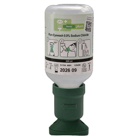 Augenspülflasche Plum 200 ml (0,9 % Natriumchloridlösung) - Medasi.shop - PZN - 04397388