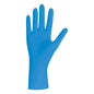 Blauer Nitril Einmalhandschuh CrossGuard Unigloves mit KluraLabs-Technologie für 99,99% Bakterienschutz in 60 Sekunden. Ideal für medizinische Anwendungen.