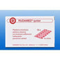 Verpackung des Kinderpflasters Rudamed Junior 10x6 cm mit Produktinformationen in Rot auf weißem Hintergrund. Ideal für die bunte Wundversorgung bei Kindern.