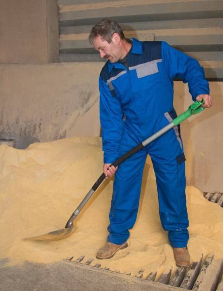 Schnee - und Getreideschaufel mit Aluminiumstiel und D - Griff - Medasi.shop - 29667 - Kerbl