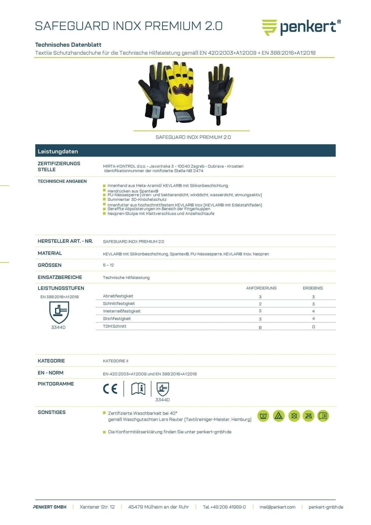 Schutzhandschuhe SAFEGUARD INOX PREMIUM 2.0 - Medasi.shop - SG_I_PREMIUM_2.0_g - 05