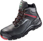 Sicherheitsstiefel COMO ÜK S3 HRO - elysee Gr.43 mit roter Ziernaht, robustem Leder und rutschfester Sohle für optimalen Arbeitsschutz.