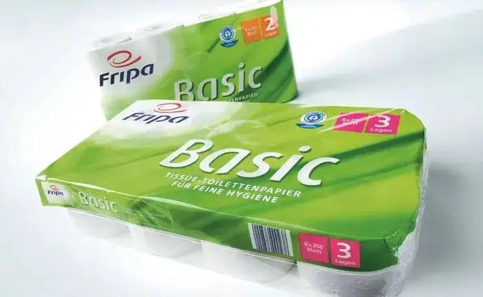 Toillettenpapier Fripa Basic 3 - lagig Weiß 48 Rollen - Medasi.shop - 84887