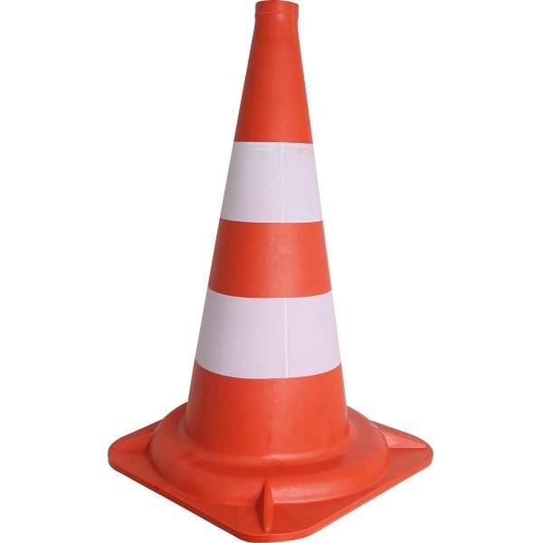 Verkehrsleitkegel tagesleuchtend, 500 mm - Medasi.shop - K50