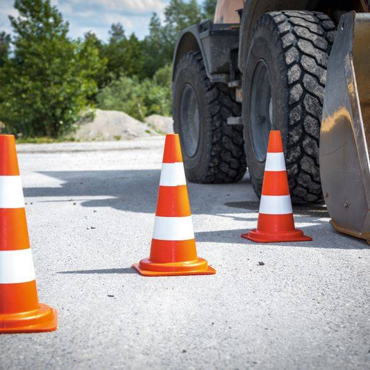 Verkehrsleitkegel tagesleuchtend, 500 mm - Medasi.shop - K50